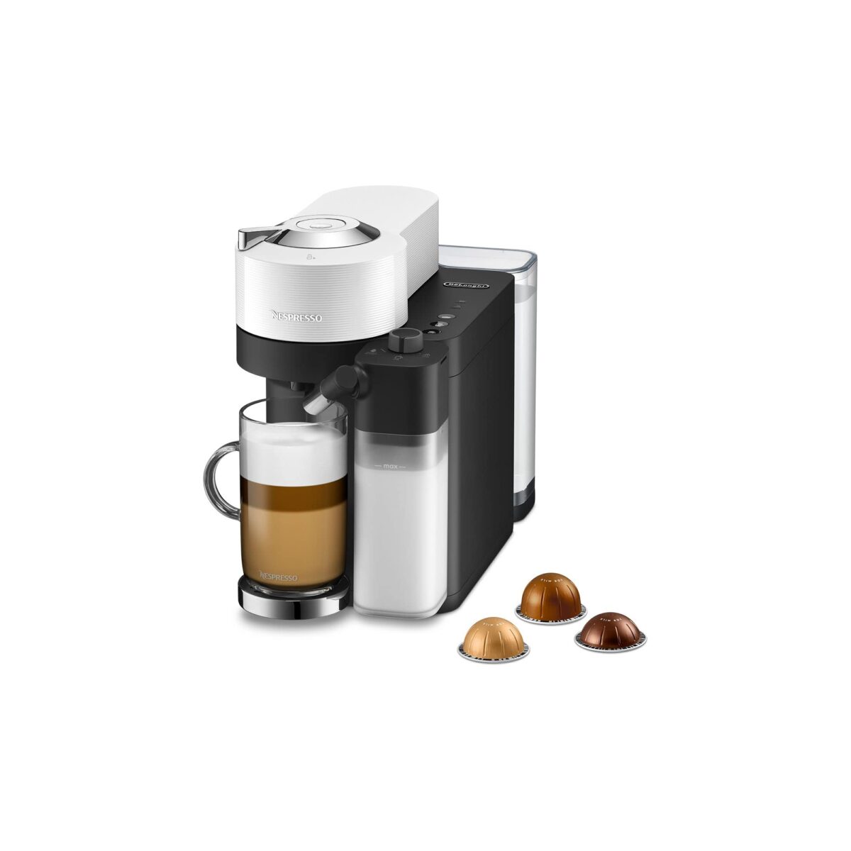 De'Longhi Nespresso Vertuo Lattissima, Automatic Coffee Machine, Milk Frother, Matt White (New)