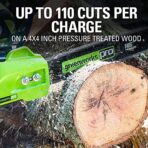 Greenworks 80V 16" Brushless Cordless Chainsaw, 2.0Ah Battery, Charger. (New)