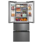 Cookology CFDF391IX 70cm French Doors Fridge Freezer, 391L, Frost Free, Inox (New)