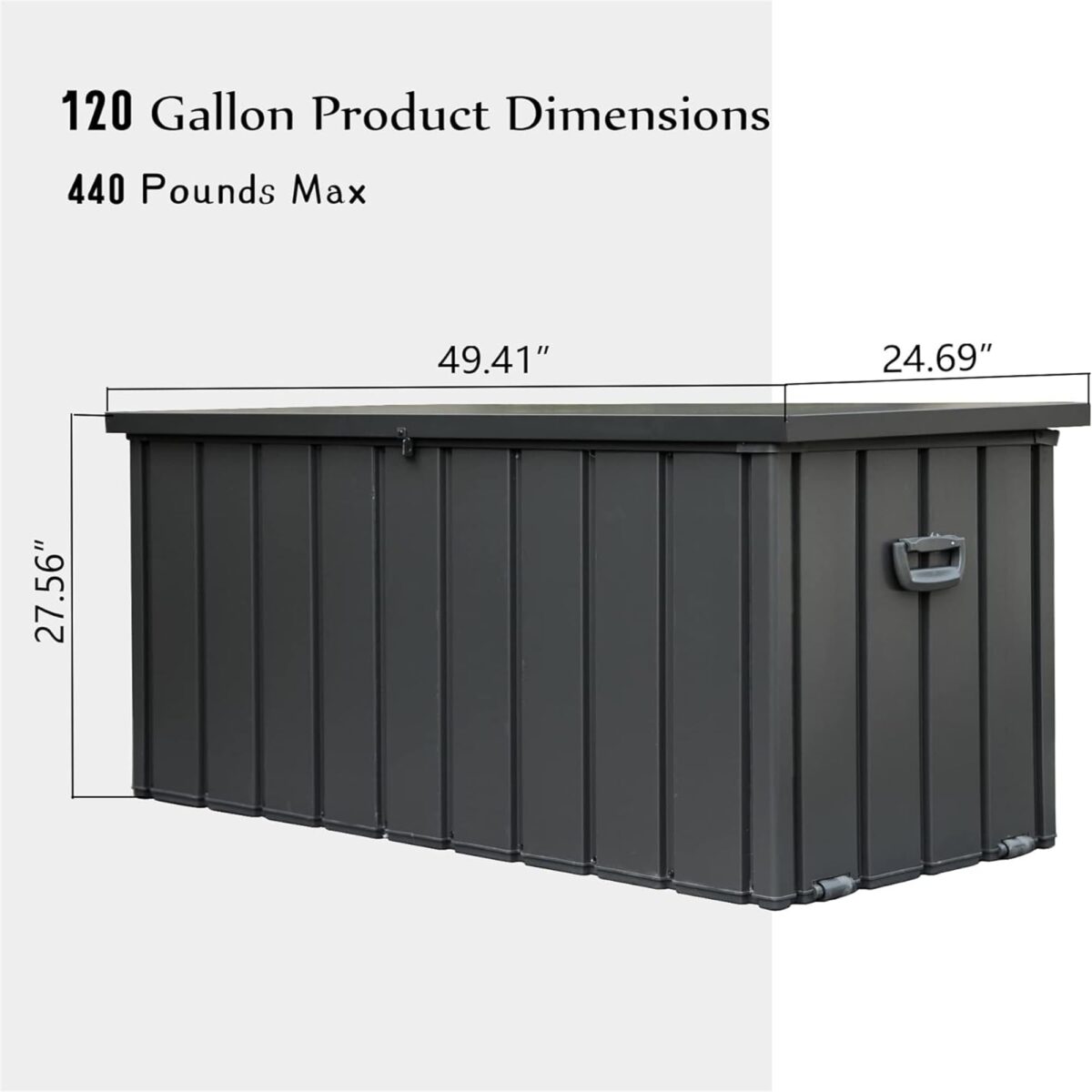 Generic Waterproof 120 Gallon Outdoor Storage Deck Box (120 Gallon) (New)