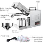 Business Oil Press Machine, Cold/Hot Expeller, Smart Touch Screen, 4-Stage Gear (New)