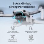 DJI Mini 4K Fly More Combo, 3 Batteries, 10km Range, 93min (New)