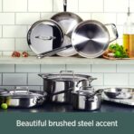 All-Clad D5 12" Fry Pan, 5-Ply Brushed Stainless Steel (New)