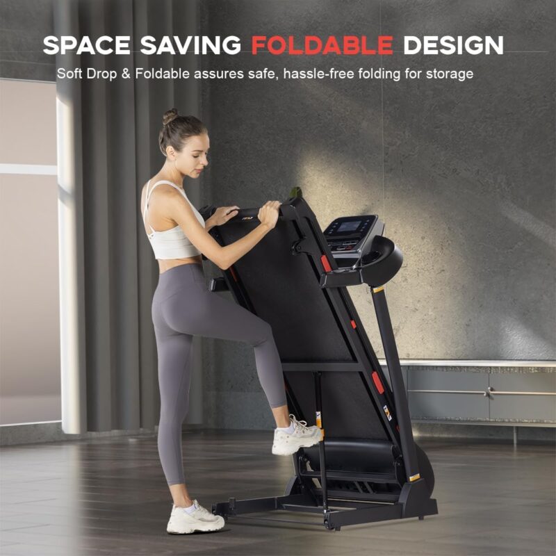 Folding Treadmill: 15% Incline, 1-16KM/H, 150kg Capacity, 18 Programs (New)