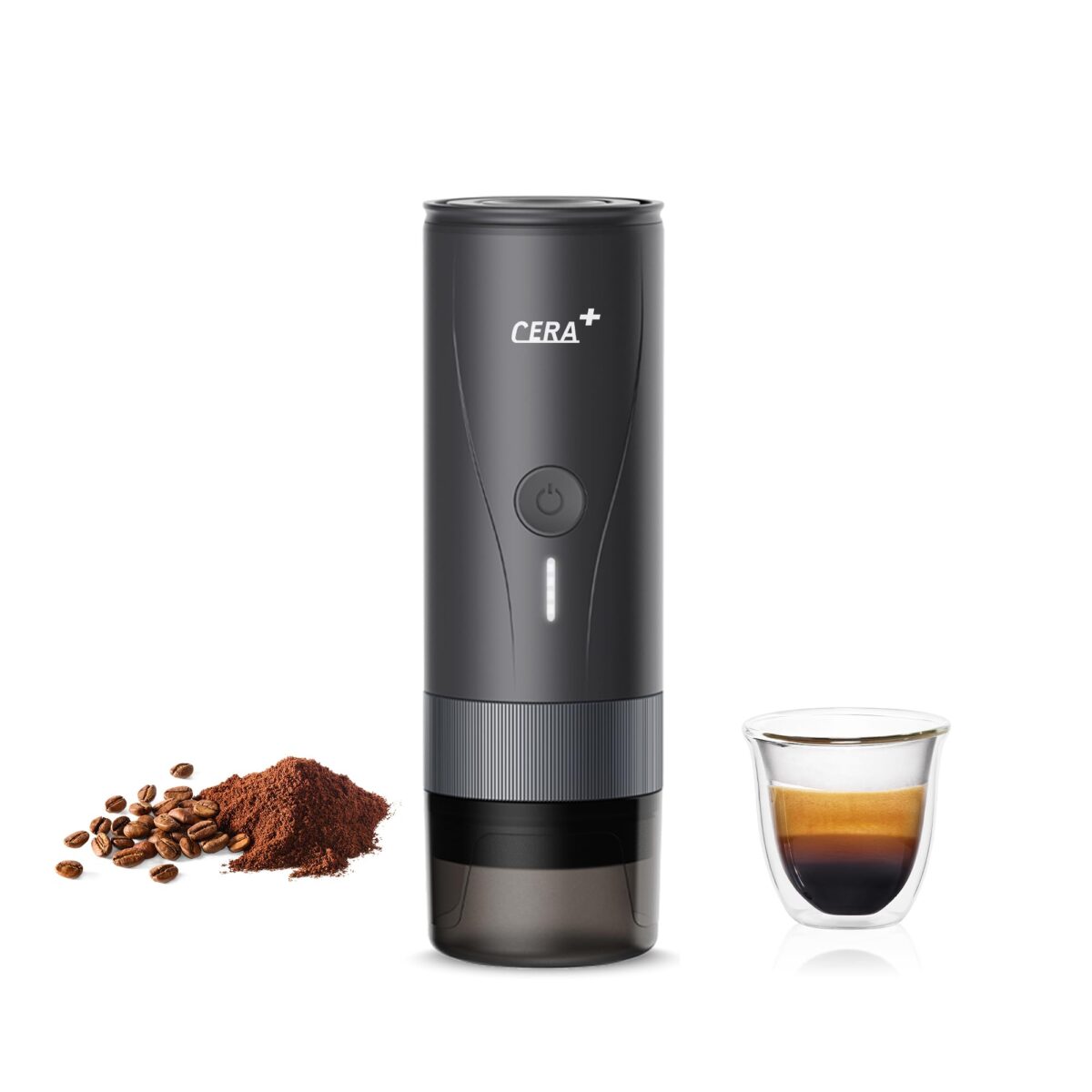 CERA+ Portable Espresso Machine PRO, Self-Heating, Travel Coffee Maker (New)