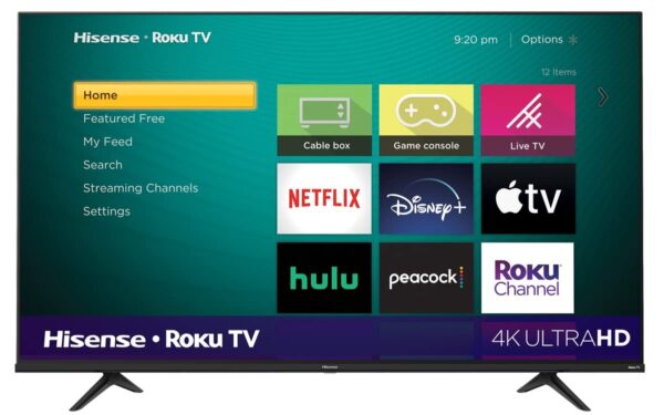 Hisense 65" 4K UHD Roku TV, Dolby Vision HDR, Alexa, Game Mode (New)