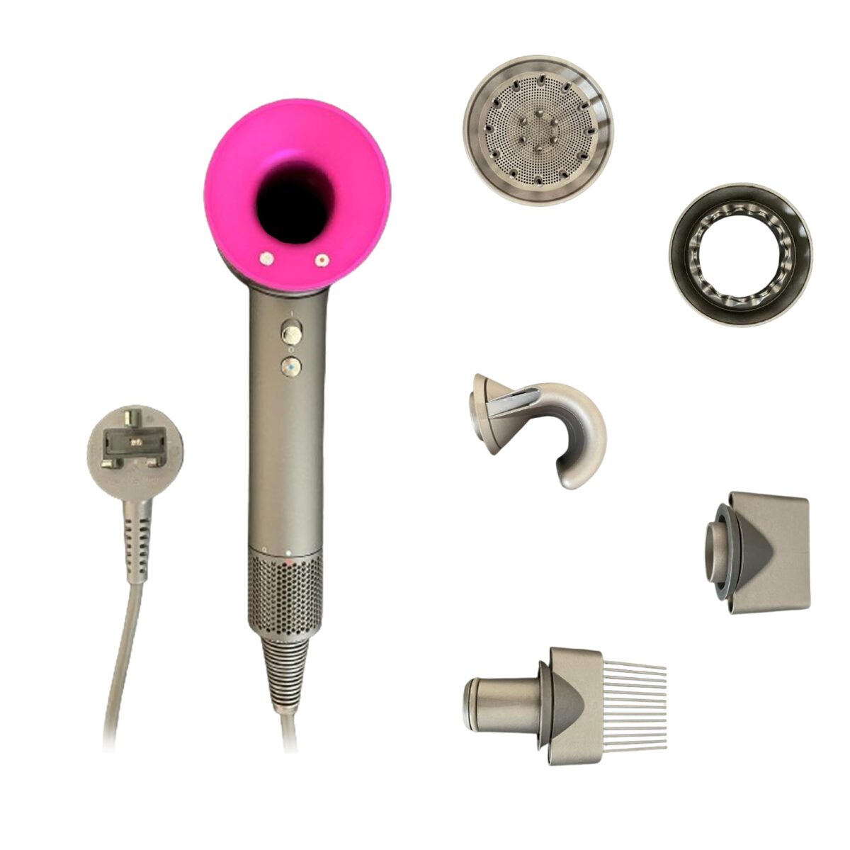 DYSON Supersonic Hair Dryer Styling Set – Iron & Fuchsia (New)