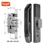 GUHKPFIX Tuya Smart Door Lock, Biometric Fingerprint, Card, USB Emergency, Zigbee. (New)