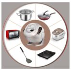 2000W 6L Automatic Cooking Machine with 360° Rotation (New)