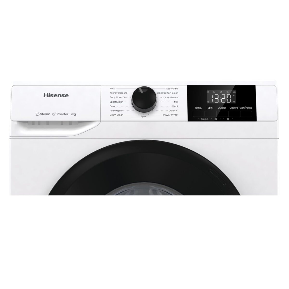 Hisense WF1G7021BW 7KG Front Load Washer, 1200 RPM, Inverter, White (New)