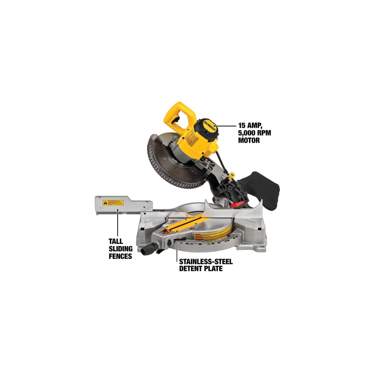 DEWALT Miter Saw, Single Bevel, Compound, 10-Inch, 15-Amp (DWS713) (New)