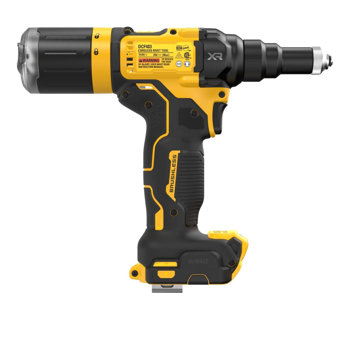 DEWALT 20V MAX XR Cordless Rivet Tool, 3/16", Bare Tool Only (DCF403B) (New)