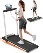 Folding Treadmill with Incline: 4-in-1, 2.5HP, LED Display, Phone Holder (New)