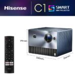 Hisense 4K Trichroma Laser Projector C1TUK, 65-300'', Dolby Atmos (New)