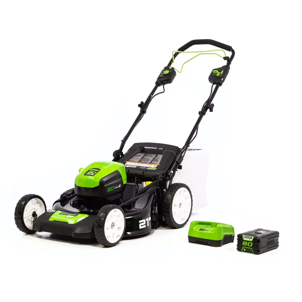 Greenworks 80V 21" Brushless Self-Propelled Lawn Mower, 4.0Ah Battery, Rapid Charger. (New)