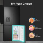 Hisense RQ560N4WBF Freestanding Cross Door Fridge Freezer, Black, 454 liters (New)