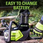 Greenworks 80V 16" Brushless Cordless Chainsaw, 2.0Ah Battery, Charger. (New)