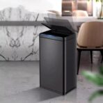 GBEVAUEIO 30L Sensor Recycling Bin, Intelligent Trash Can with Lid, White. (New)