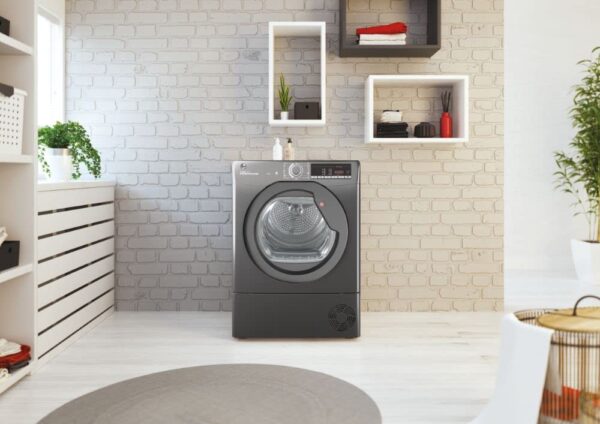 Hoover HLEC8TRGR 8KG Condenser Freestanding Tumble Dryer - Graphite - Sensor Dry - (New)