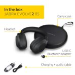 Jabra Evolve2 85: Wireless, Noise Cancelling, UC Certified, USB-C Adapter (New)