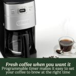 Cuisinart Bean-to-Cup Coffee Machine, 1.8L Carafe, 12 Cups, 24hr Timer (New)