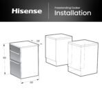 Hisense HDCEC5C10B Freestanding Electric Cooker, Double Oven, A Rated (New)