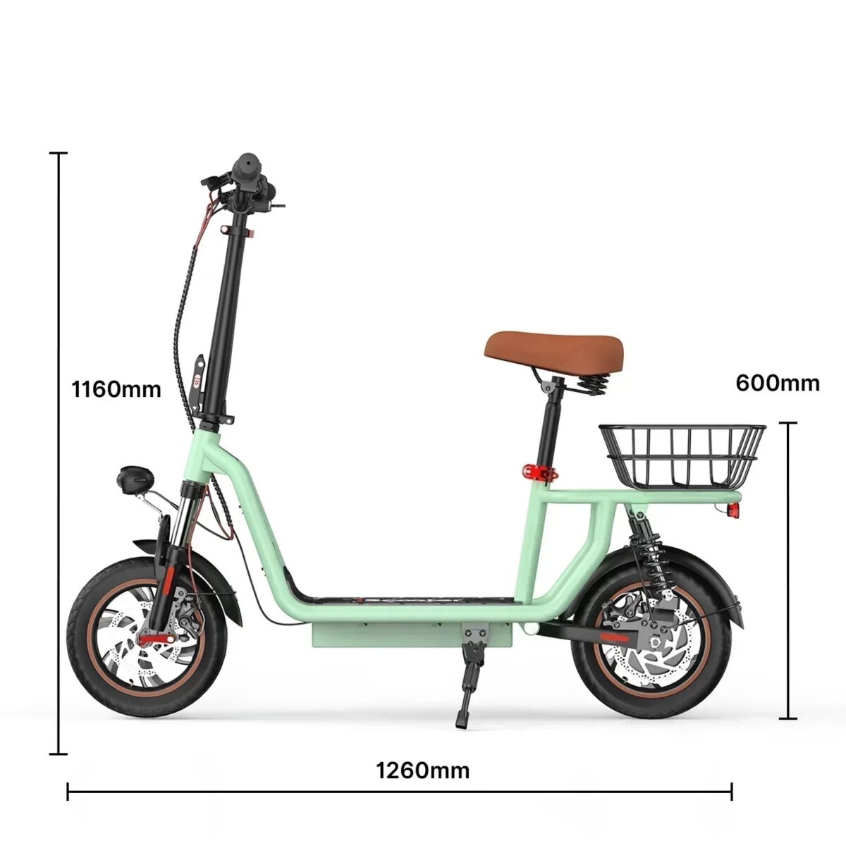 iScooter i12 Electric Scooter with Seat & Rear Basket (New)