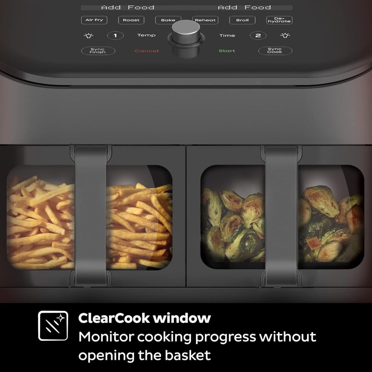 Instant Pot Vortex Plus XL 8QT: 8-in-1 Air Fryer, ClearCook, Custom Program (New)