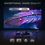 AURZEN 4K Smart Projector, Netflix, Dolby Audio, Auto Focus, WiFi, Bluetooth (New)