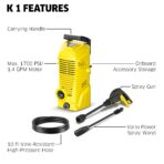 Kärcher K 1 Pressure Washer: 1700 PSI, 1.45 GPM, Compact, Vario Spray Wand. (New)