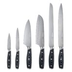 Cooks Professional 6-Piece Knife Set, Bamboo Block, German Steel, Kitchen (New)