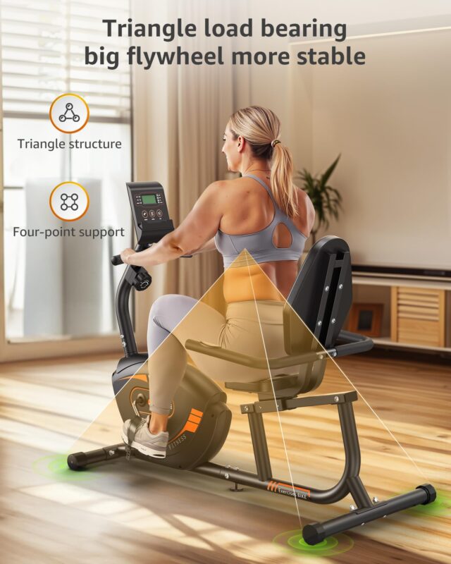 ANCHEER Exercise Bike with APP Control & 35lb Flywheel (New)