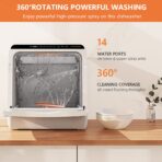 Karlxtom Table Top Dishwasher: 6 Programs, Auto-Drying, Baby Care, Touch Control. (New)