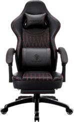 Dowinx Gaming Chair: Recliner, Massage, Footrest, Ergonomic, Grey (New)