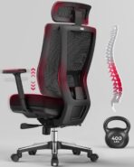 Ergonomic Office Chair: 400LB Capacity, Back Pain Relief, Adjustable Features (New)