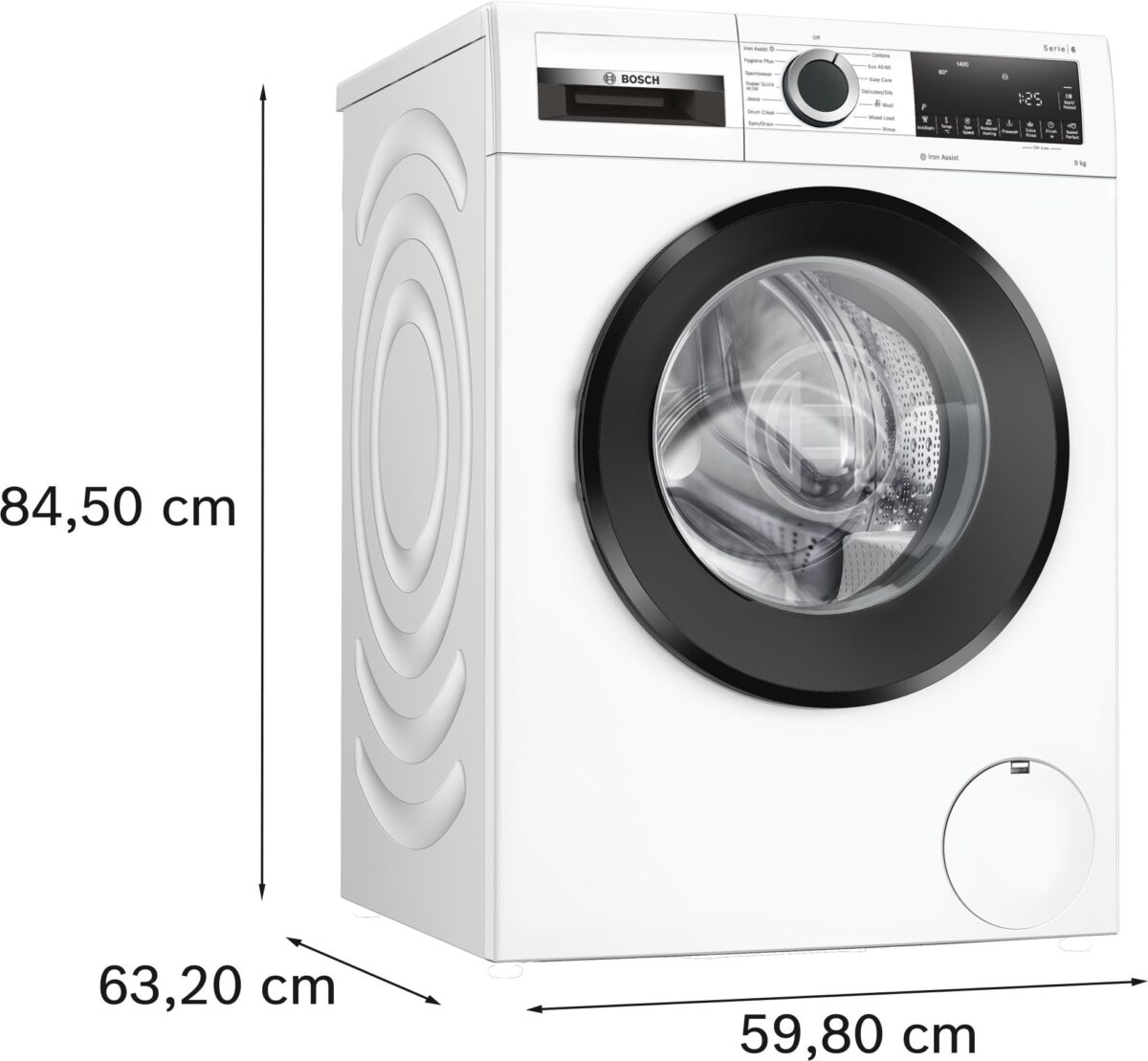 Bosch WGG24400GB Washing Machine, 9kg, A Rated, 1400rpm (New)