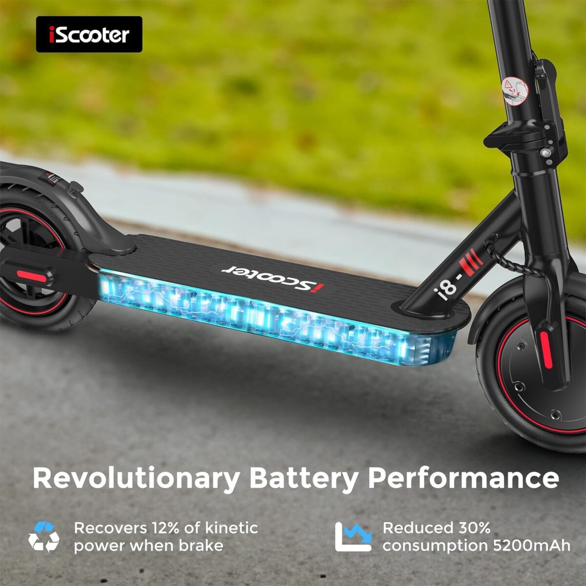 iScooter Electric Scooter: 350W, 20-30KM Range, Cruise Control, 3 Speeds (New)