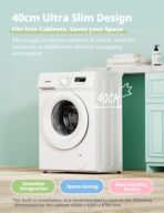 Comfee CFE10EW60/W Washing Machine, 6KG, 90℃ Heat Wash, Ultra Slim, White (New)