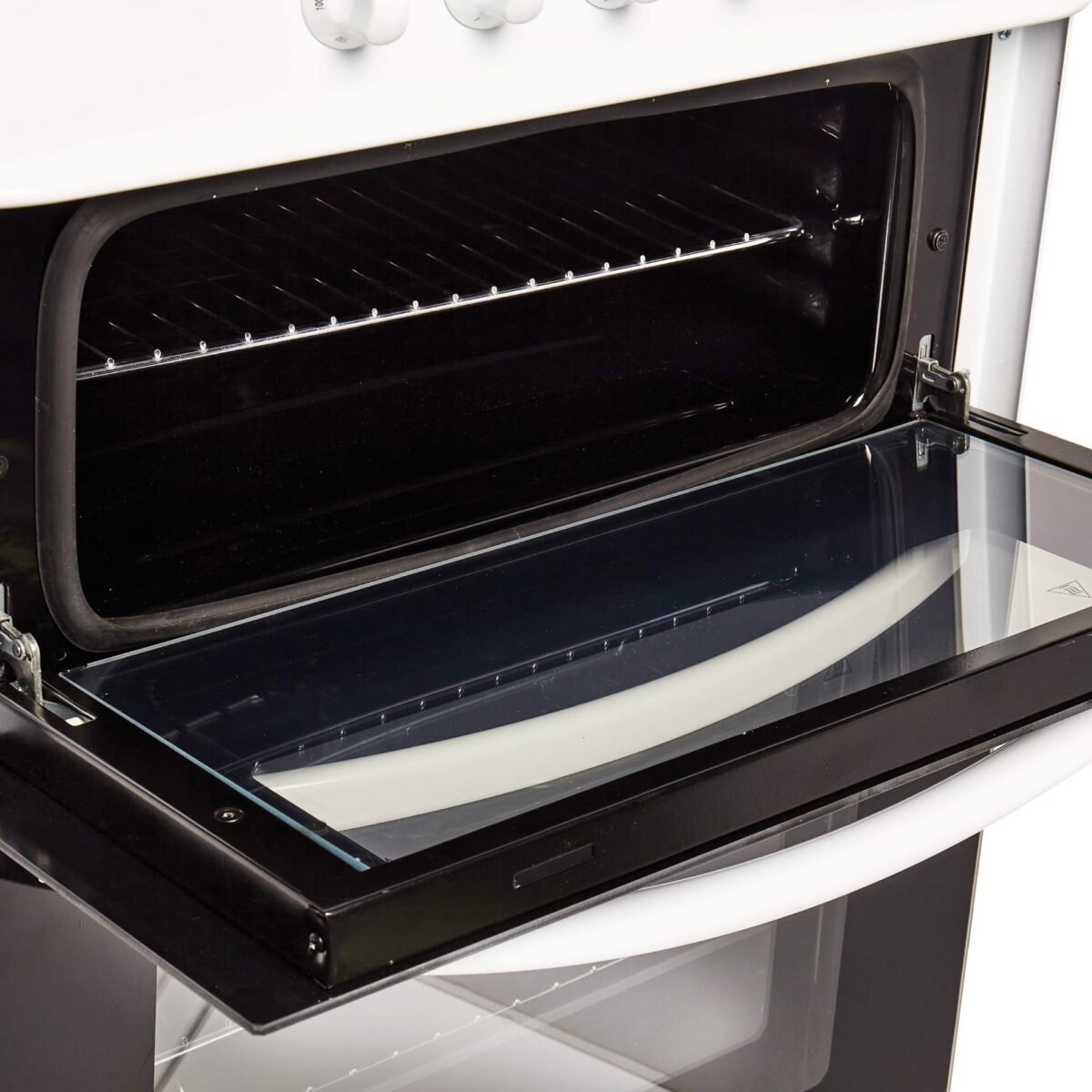 Haden 60cm Electric Cooker, 4 Solid Plate Rings, Double Oven, 1000W Grill, Easy Clean. (New)