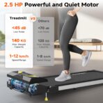 Folding Treadmill with Incline: 4-in-1, 2.5HP, LED Display, Phone Holder (New)