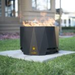 Blue Sky Outdoor Living U.S. Army Peak Smokeless Patio Fire Pit, Black (New)