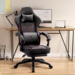 Dowinx Gaming Chair: Recliner, Massage, Footrest, Ergonomic, Grey (New)