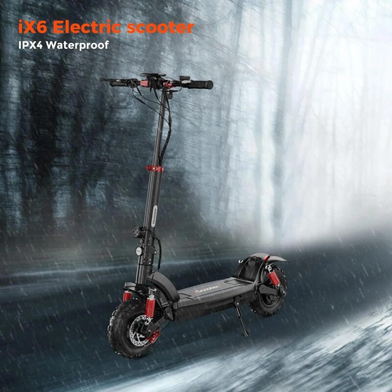 iScooter 11" iX6 Off-Road E-Scooter: 60km Range, 4 Shock Suspension, NFC (New)