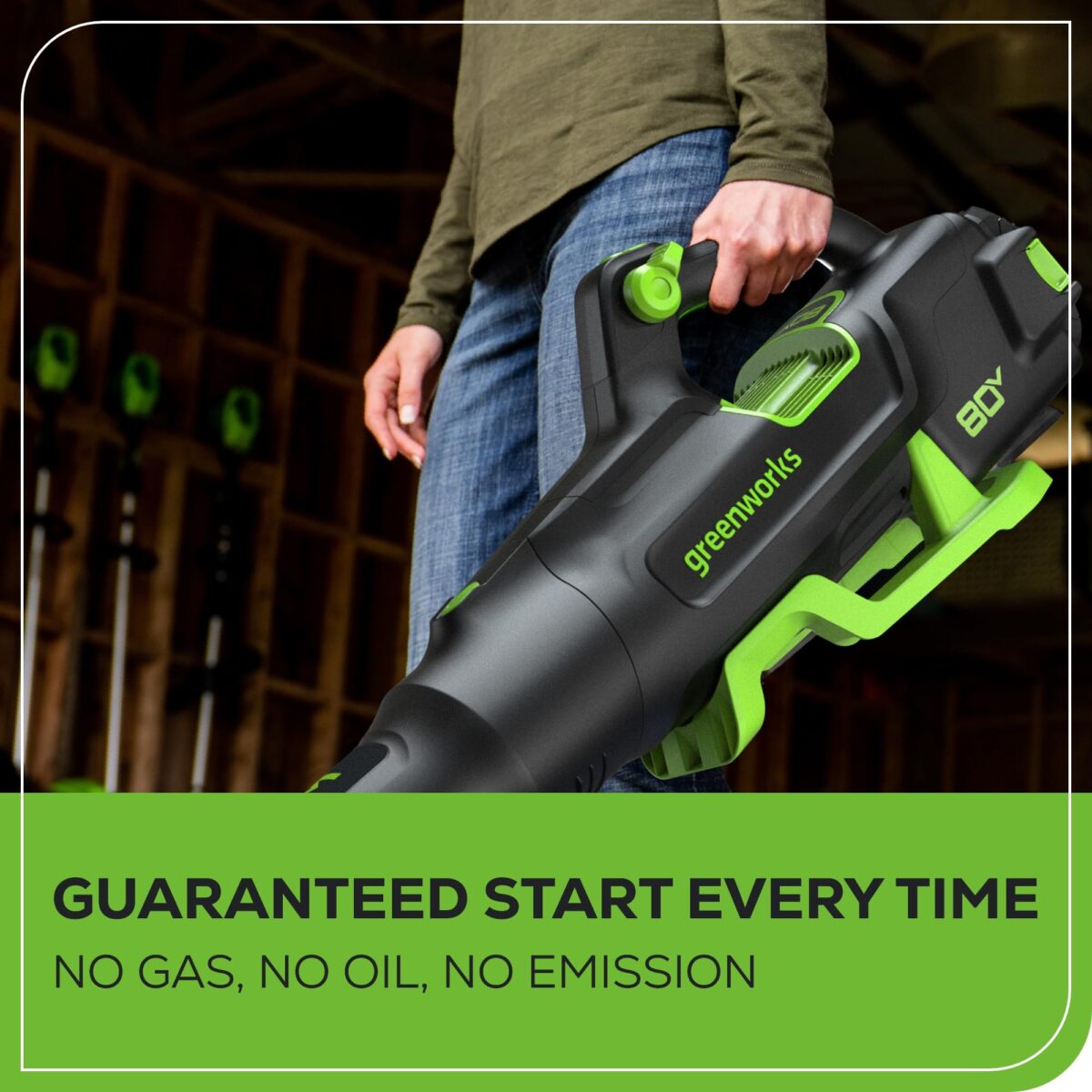 Greenworks 80V 770 CFM Cordless Leaf Blower, 4.0Ah Battery and Rapid Charger (New)