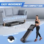 JOROTO Foldable Treadmill: 2.5HP, 265Lbs Capacity, Bluetooth, 9 Programs. (New)