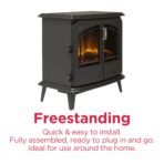 Dimplex Fullerton Optiflame Electric Stove, Light Grey, 2kW (New)