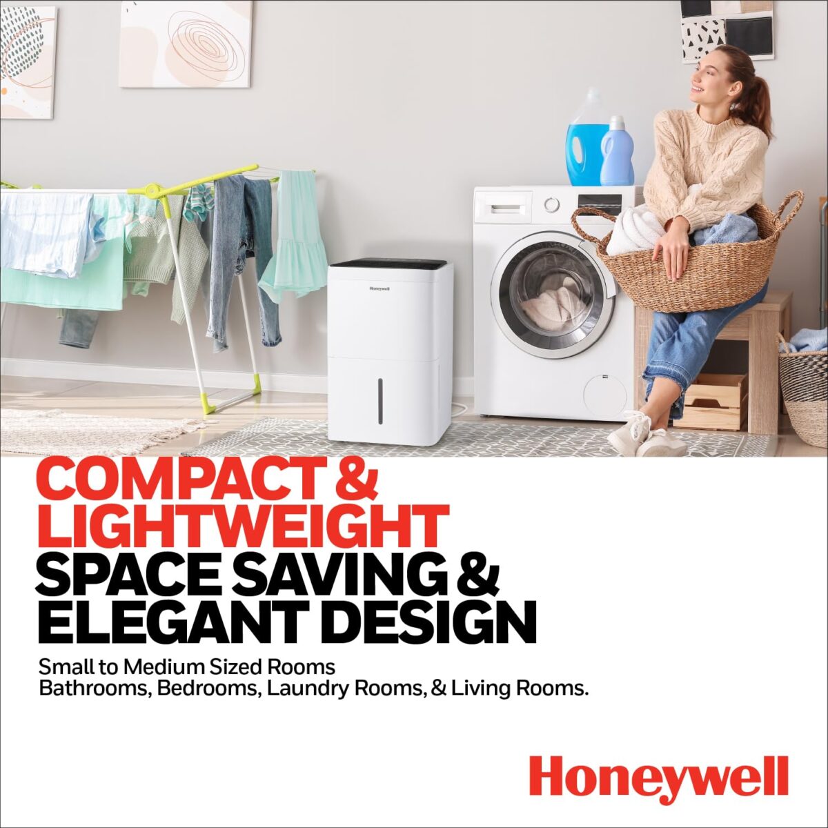 Honeywell 50 Pint Smart Dehumidifier, WiFi, Alexa Control, 4000 Sq. Ft. (New)