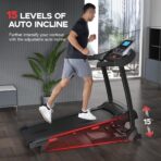 Folding Treadmill: 15% Incline, 1-16KM/H, 150kg Capacity, 18 Programs (New)