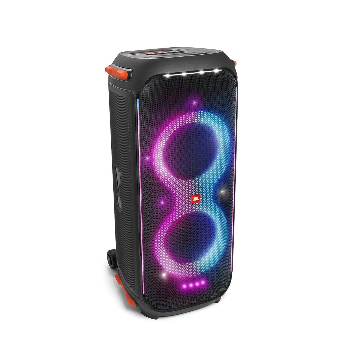 JBL PartyBox 710: Portable Speaker, Built-in Lights, IPX4, Deep Bass, Wheels. (New)