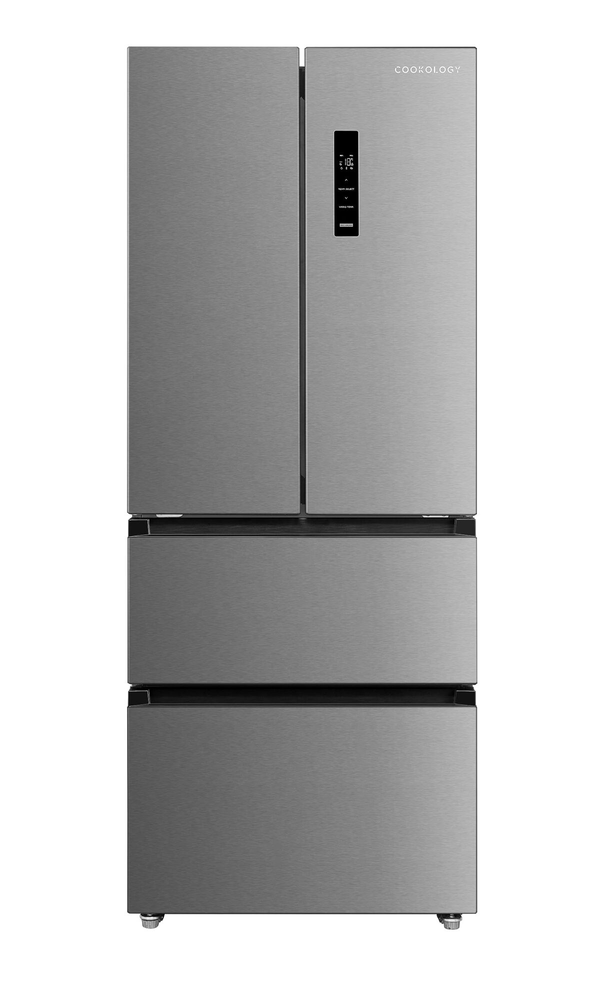 Cookology CFDF391IX 70cm French Doors Fridge Freezer, 391L, Frost Free, Inox (New)